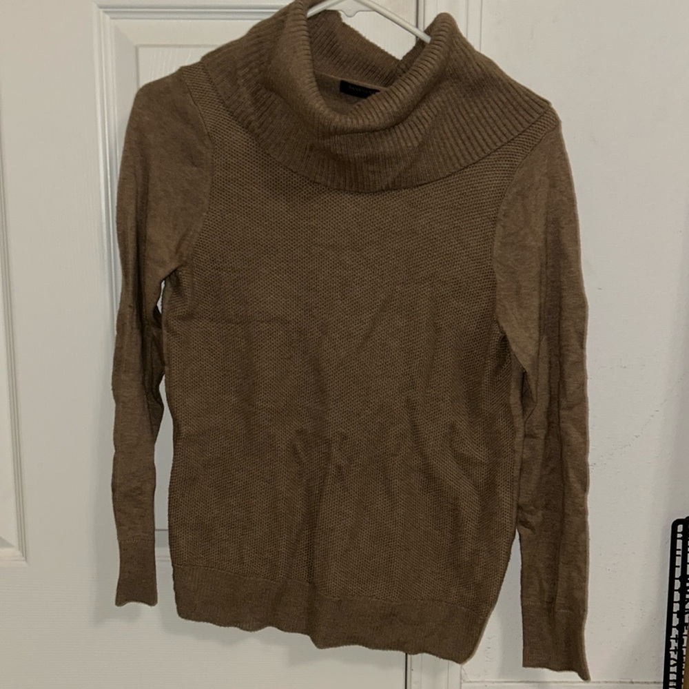 Tan banana republic exaggerated turtleneck